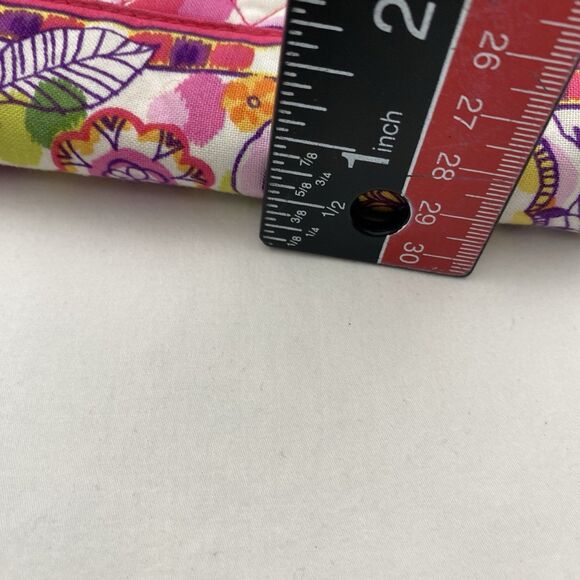 Vera Bradley Wallet Zip Around Turn Lock Organizer Pink Floral Quilted Bloomcore - Picture 13 of 14